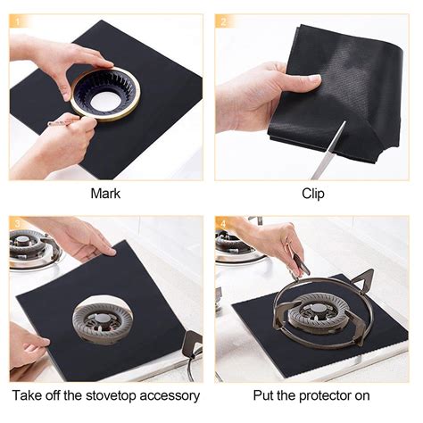 gas stove top non stick liners